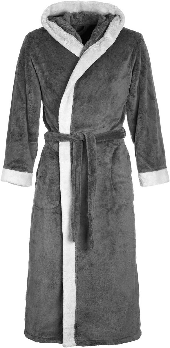 Unisex Prato Badjas met Capuchon | Fluffy Nachtkleding van Luxe Microfibre | Kimono Beschikbaar in Kleuren en Maten XXS - 5XL | Oeko-Tex Standaard 100