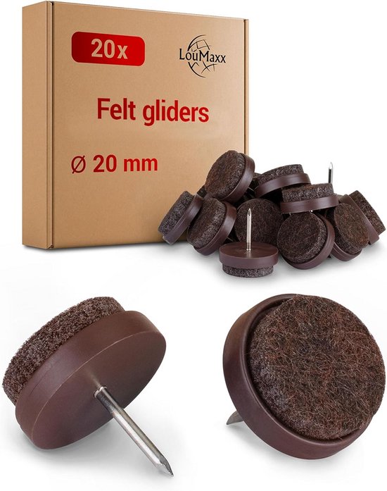 Viltglijders, set van 50 stuks, diameter 22 mm, professionele Viltglijders, set van 50 stuks, diameter 22 mm, professionele