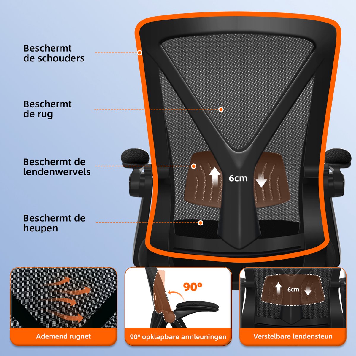 Saikefy Bureaustoel - Ergonomische Bureaustoel - afbeelding 3