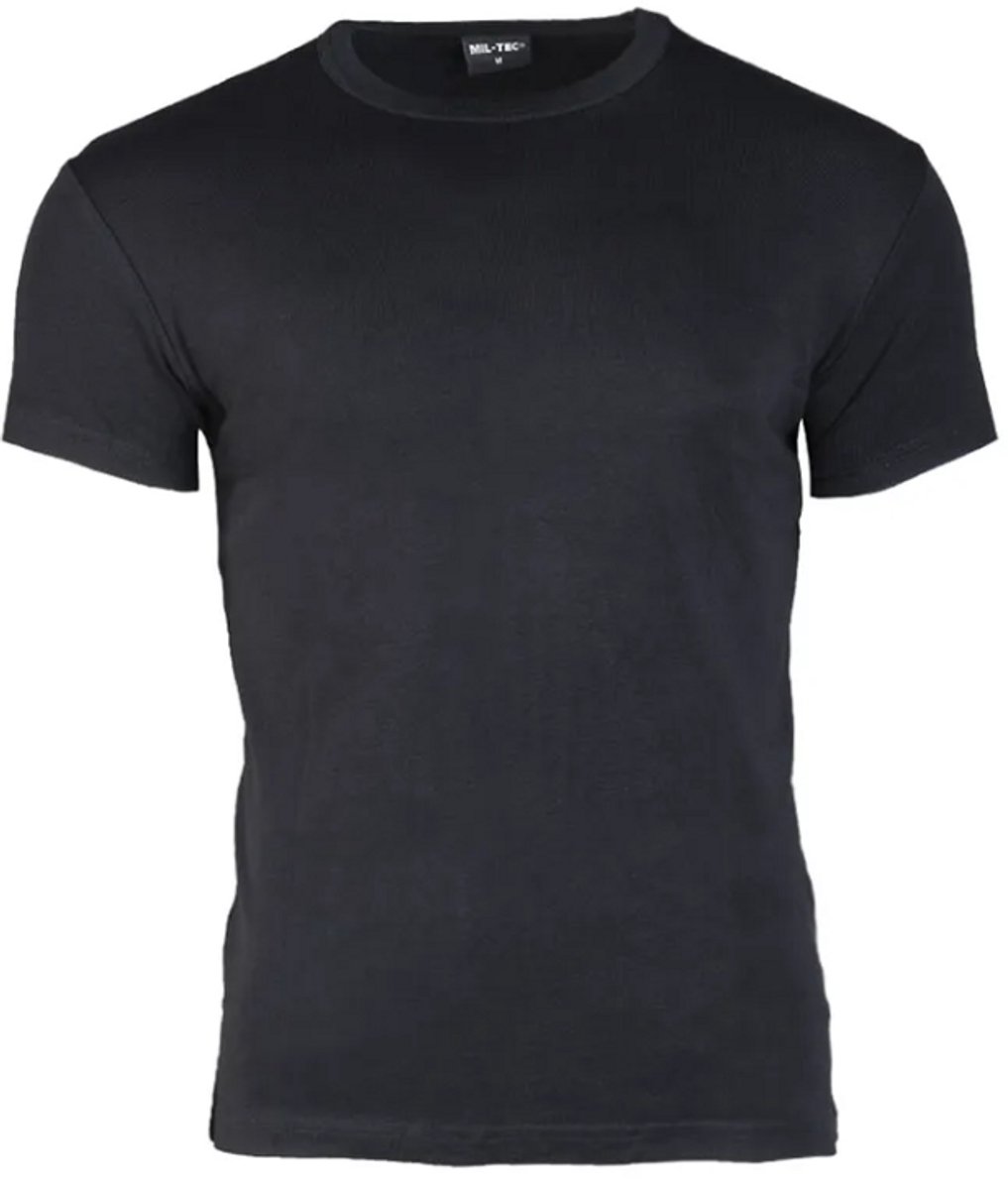 Effen T-Shirt - Mil-Tec - Zwart - Maat 3XL