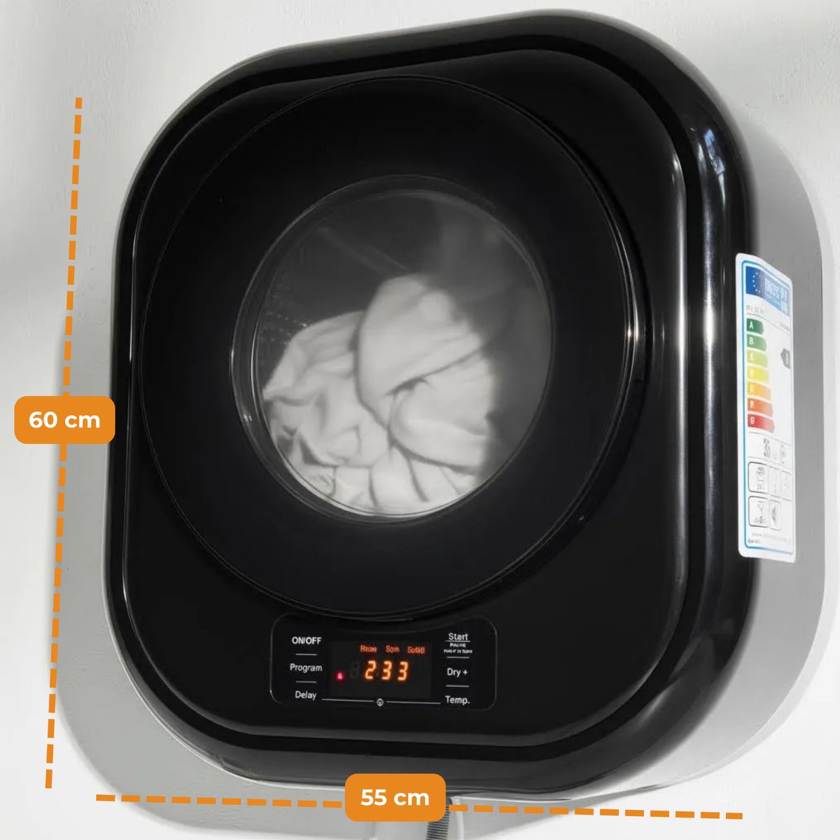 2-in-1 Mini Draagbare Wasmachine en Drogercombinatie, Mini-Wasmachine