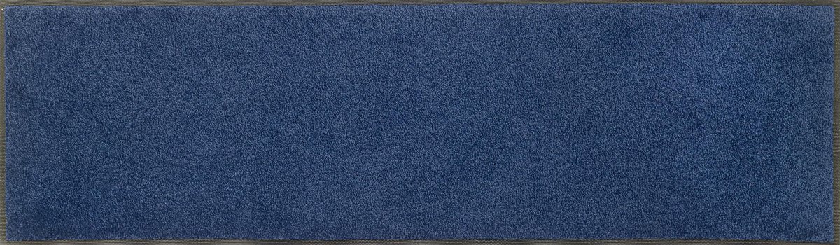 Unyqoos Wasbare en deurmat blauw voor binnen en buiten 35 x 120 cm