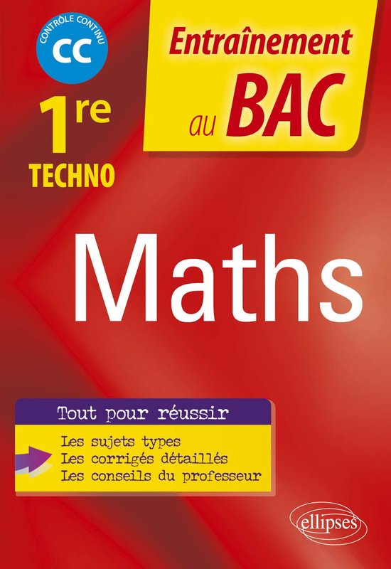 Mathématiques - Première technologique - cover