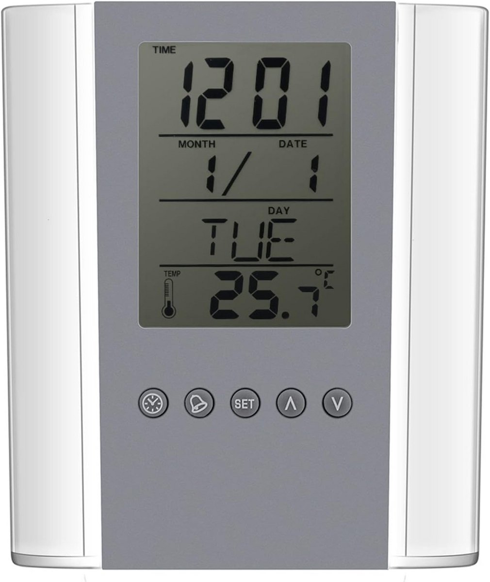 Multifunctionele Digitale Klok en Potlood Organizer met Temperatuurweergave