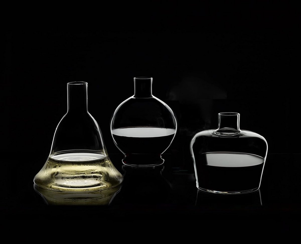 Decanter 16.5 x 16.5 x 20 cm Glas Voor Jonge Rode Wijn En Witte Wijn