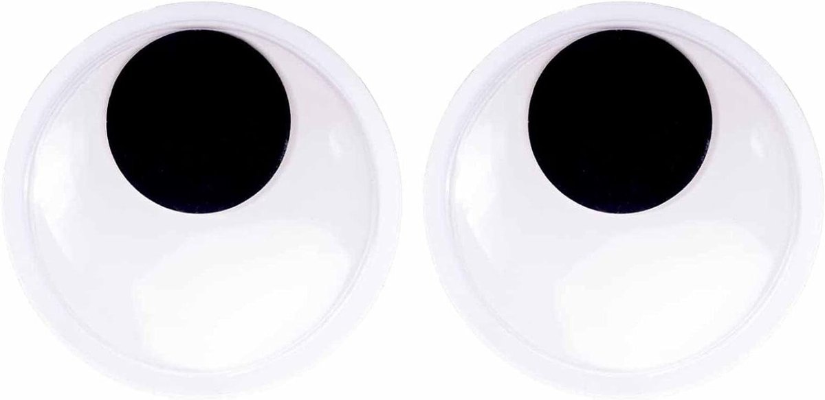Allecta - Grote Zelfklevende Googly Ogen voor DIY Scrapbooking Crafting - Set van 4 - Creatief Knutselen - Decoratieve Ogen