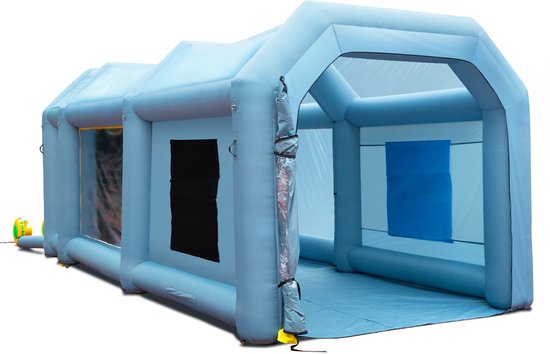 Opblaasbare Spuitcabine met Filtersysteem en Dubbele Ventilatoren, 6 X 3 X 2,4 m — afbeelding 2