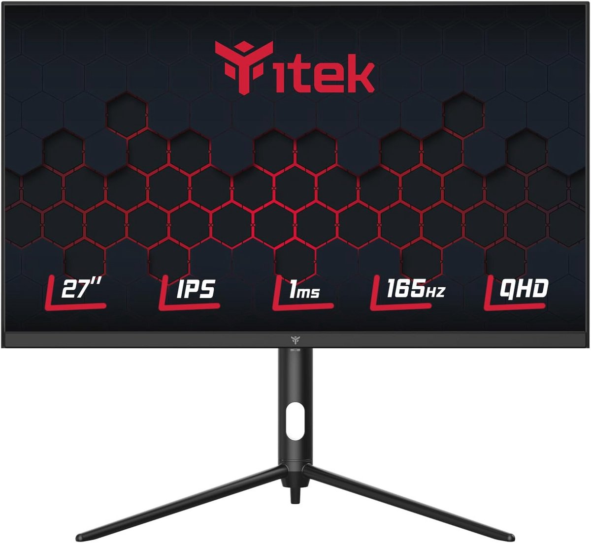 27 Inch Gaming Monitor - WQHD 2560 x 1440, 165 Hz, FreeSync en G-Sync, Flikkervrij met Pivot functie