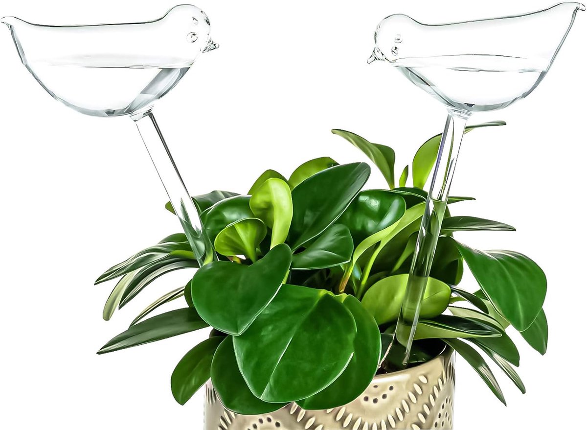 2 Stuks Vogel vorm Waterdruppelaar - WatesproeiSysteem - Waterdruppelaar - Vogel vorm - Watergever - Voor planten en Bloemen - Tuin - Plastic - Zomer water sproeier