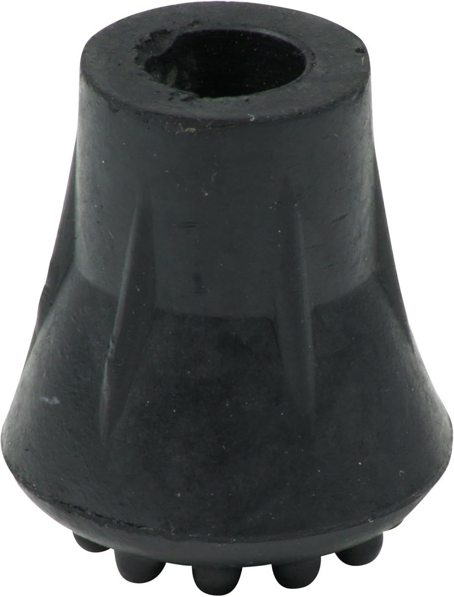 Set van 4 Rubber Doppen voor Wandelstokken 12mm (1/2 inch) - Belvormig met Antislip Noppen