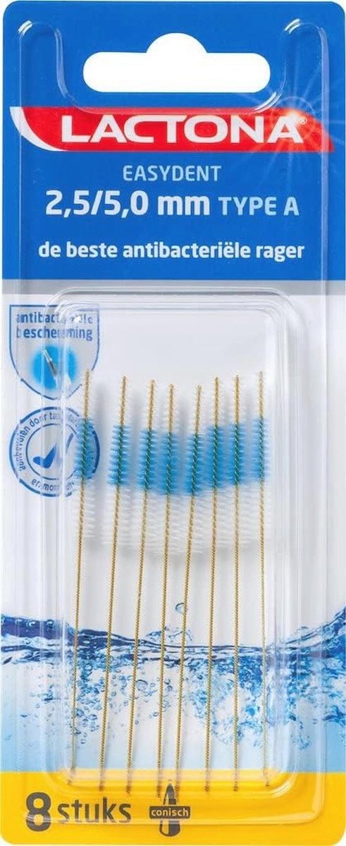Tandenreiniger 2.5-5 mm zonder houdertje, 8 Stuk