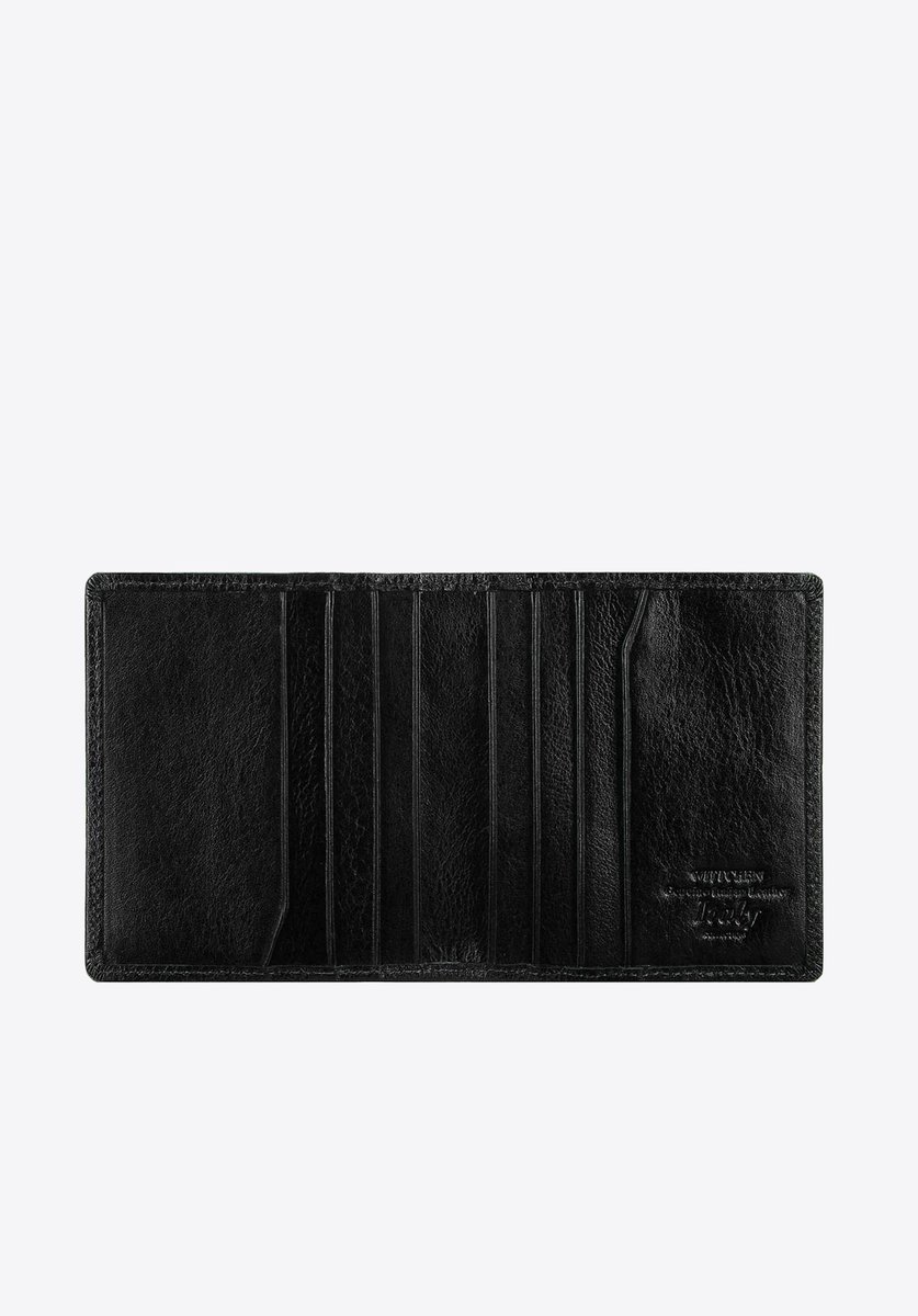 Wittchen Italië Collectie - Leren Kaart Etui - Klassiek Zwart - Ergonomisch Ontwerp - RFID Bescherming