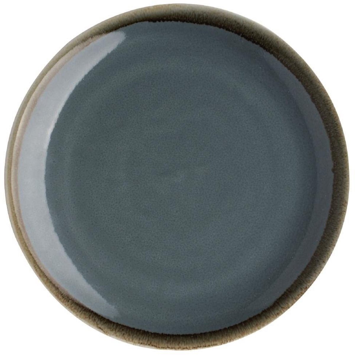 Set van 6 Royale Diner Borden - Keramiek - 228 mm - Ocean Blauw