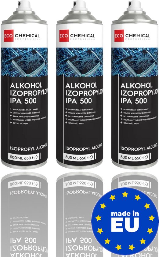 IPA Spray 500ml 3st 3D Printer Resin Reiniger - Isopropyl Alcohol Printbed Onderhoud