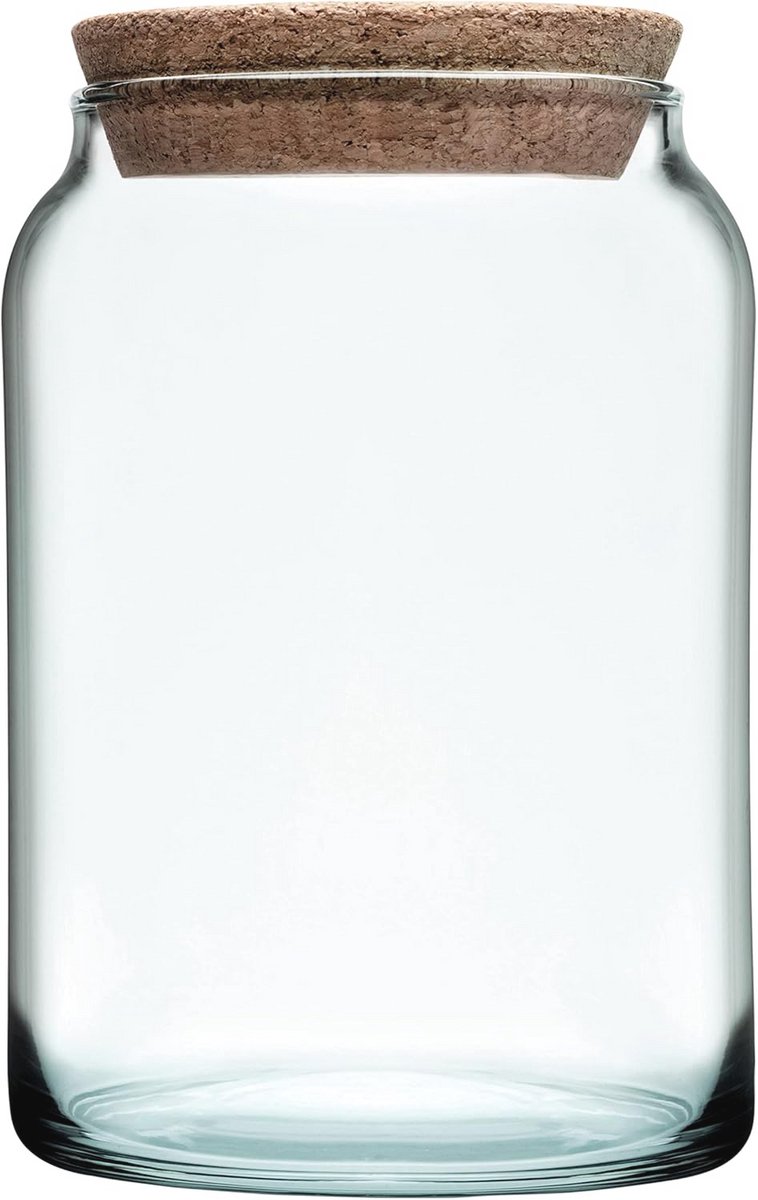 Voorradpot van gerecycled glas, 0,86 l, modern en elegant design
