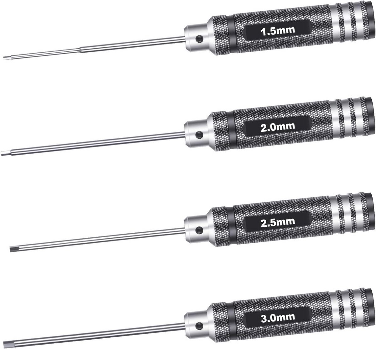 Zeskantige moersleutel set 4-delig met titanium nitride coating
