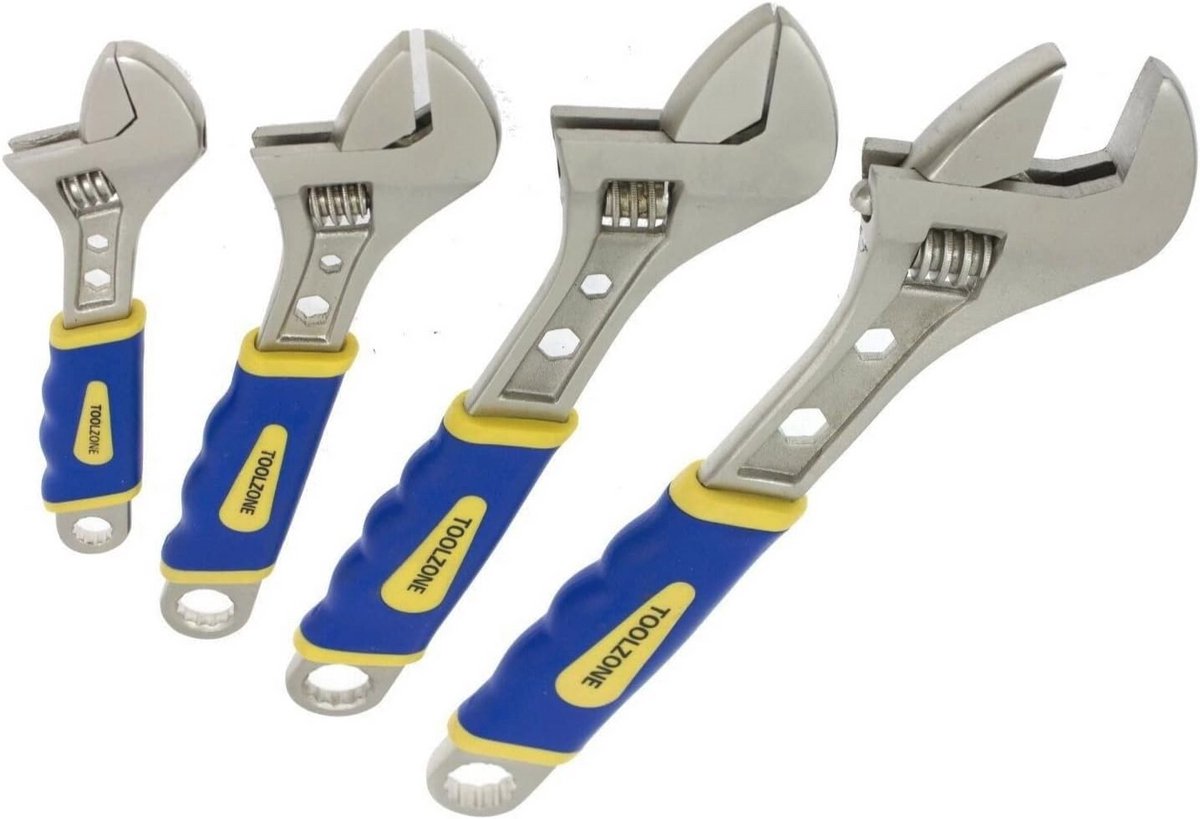 Verstelbare Moersleutel Set - 4 Stuks, Bereik 0-36mm