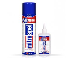 Mitreapel Superglue avec activateur – 500 ml – 1 pièce – Super Glue – Superglue forte – Réparations rapides et fiables en quelques secondes - Adhésif bi-composant - Super Glue Adhésif instantané avec activateur