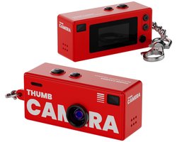 Ultracompacte 1080P sleutelhanger camera, retro zakvideocamera, mini draagbare videorecorder met flitser,met 32 GB geheugenkaart
