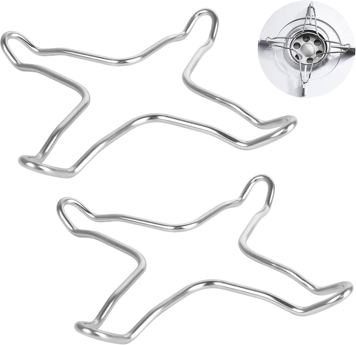 Stainless Steel Gas Reducers for Hobs – 2 Pack