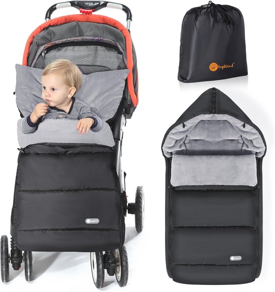 Universele Voetenzak voor Kinderwagen - Waterdichte en Winddichte Voeten met Aanpasbare Kap & Ritsen van Merkloos — afbeelding 5