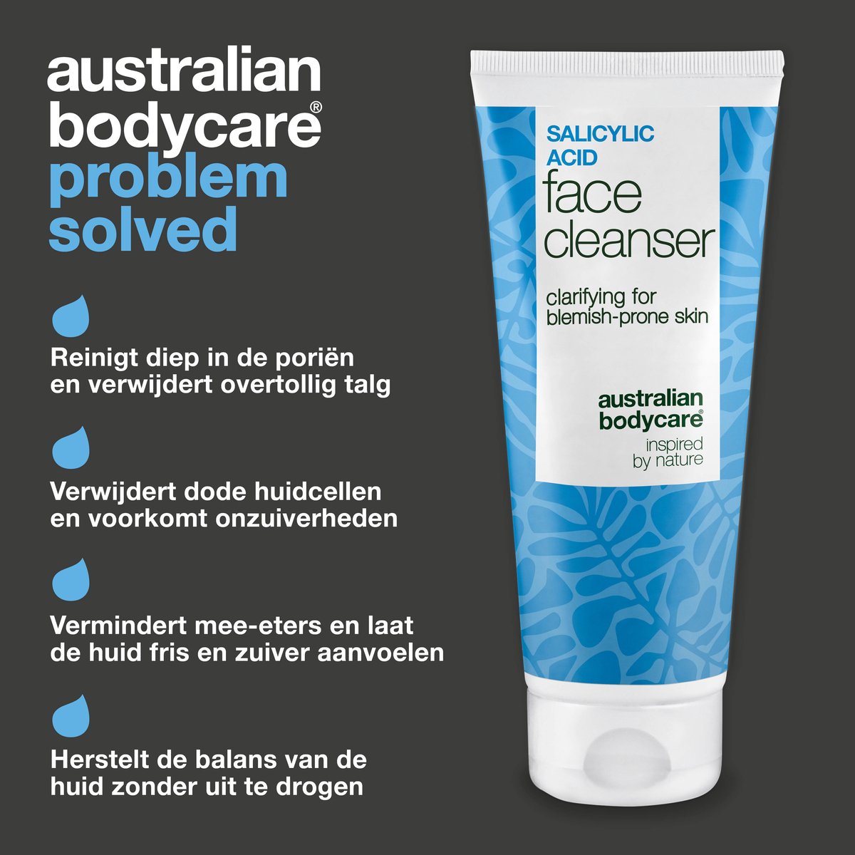 Australian Bodycare Salicylzuur Gezichtsreiniger tegen puistjes, mee-eters, onzuivere huid en verstopte poriën thumbnail 3