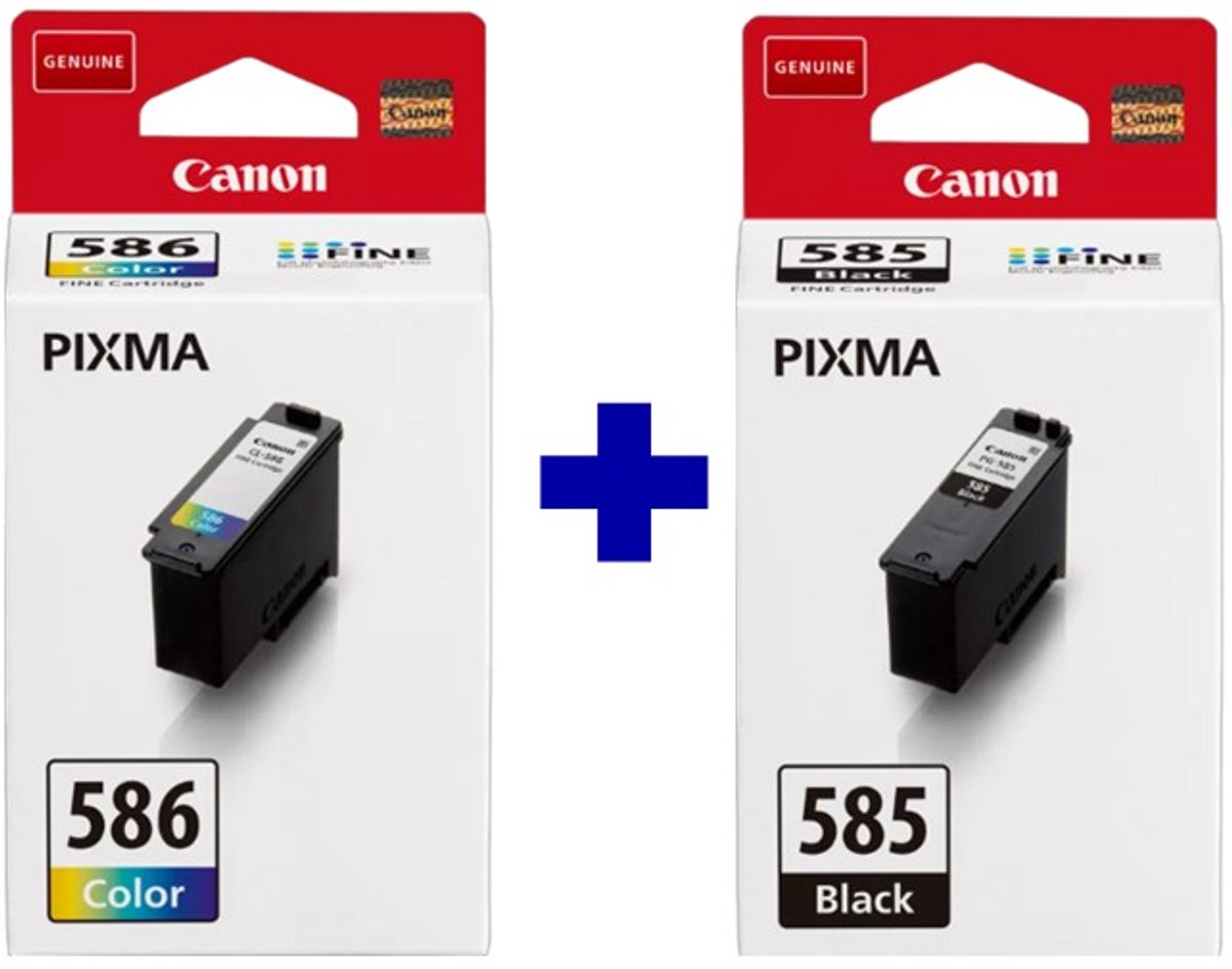 Canon PG-585 + CL-586 - Inktcartridge - Origineel - Hoge capaciteit - Kleur en Zwart + Retourzakje