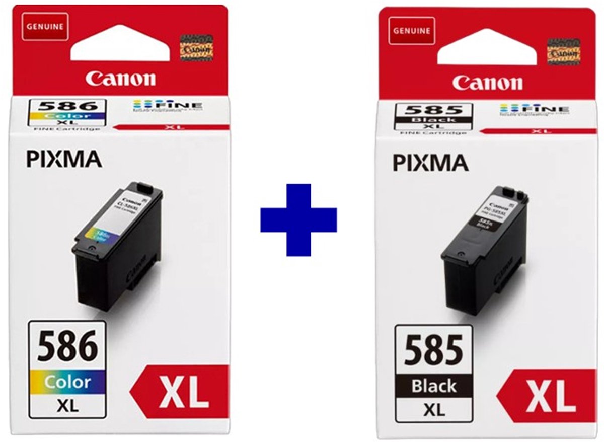 Canon PG-585XL + CL-586XL - Inktcartridge - Origineel - Hoge capaciteit - Kleur en Zwart + Retourzakje