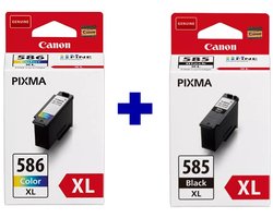 Canon PG-585XL + CL-586XL - Inktcartridge - Origineel - Hoge capaciteit - Kleur en Zwart + Retourzakje