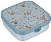 Mepal Bento Lunch Box Grand Campus Little Dutch - 2x 200 + 1250 ml - Comprend 2 boîtes à bento amovibles et étanches et une fourchette - Forest Friends