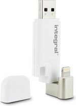 Integral ISHUTTLE USB flash drive 128 GB USB Type-A / Lightning 3.2 Gen 1 (3.1 Gen 1) Wit