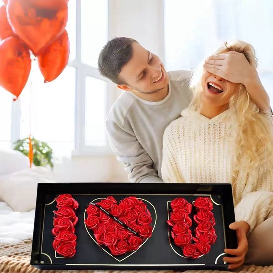 Roses - Cadeau pour elle | Valentin présente femme | Cadeau de fête des mères | Décoration | Fleurs artificielles | Fidélité & Amour | Idée cadeau | Lena Roza