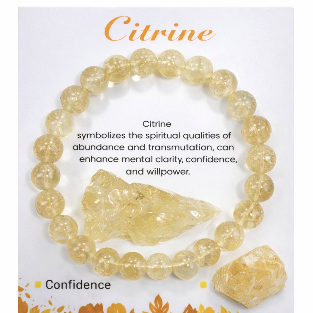 S4H Citrien Armband Set – Inclusief Kaart & Losse Citrien Edelsteen