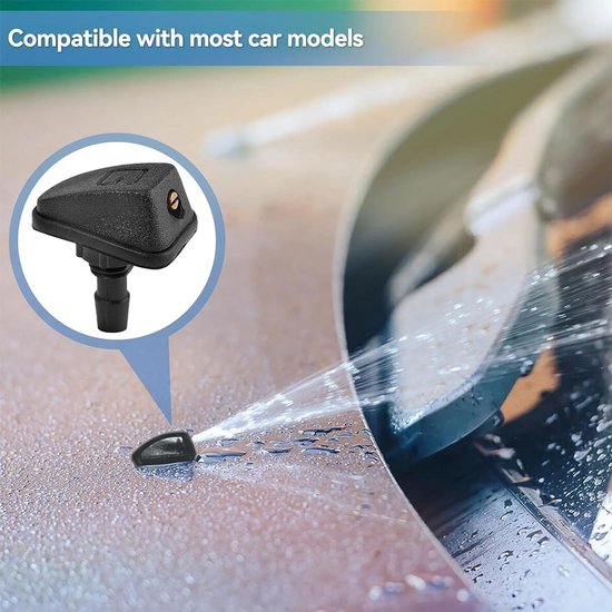 Lyeteung 4 Stuks Auto Universele Voorruit Ruitensproeier Ruitensproeier Mondstuk, Auto Arm Ruitensproeier Wisserblad Water Sproeikop, met 12 Stuks Ruitensproeier Slang Connector Lyeteung 4 Stuks Auto Universele Voorruit Ruitensproeier Ruitensproeier Mondstuk, Auto Arm Ruitensproeier Wisserblad Water Sproeikop, met 12 Stuks Ruitensproeier Slang Connector