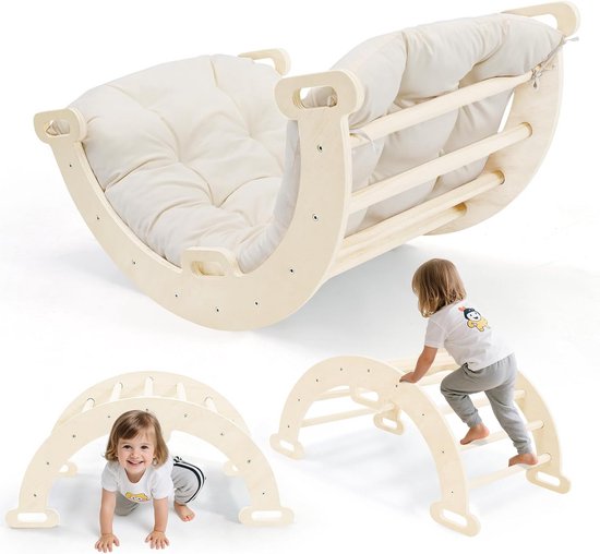 Babywood Kussen voor klimboog, wip, klimdriehoek, kinderkamer, binnen en buiten, decoratief