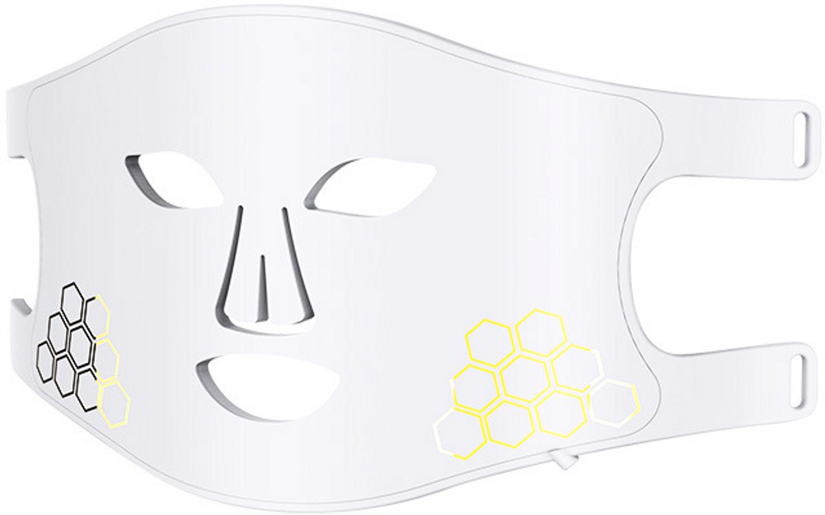 Bodyvitallab LED Gezichtsmasker Wit – Red Light Therapy – Glow & Anti-Aging