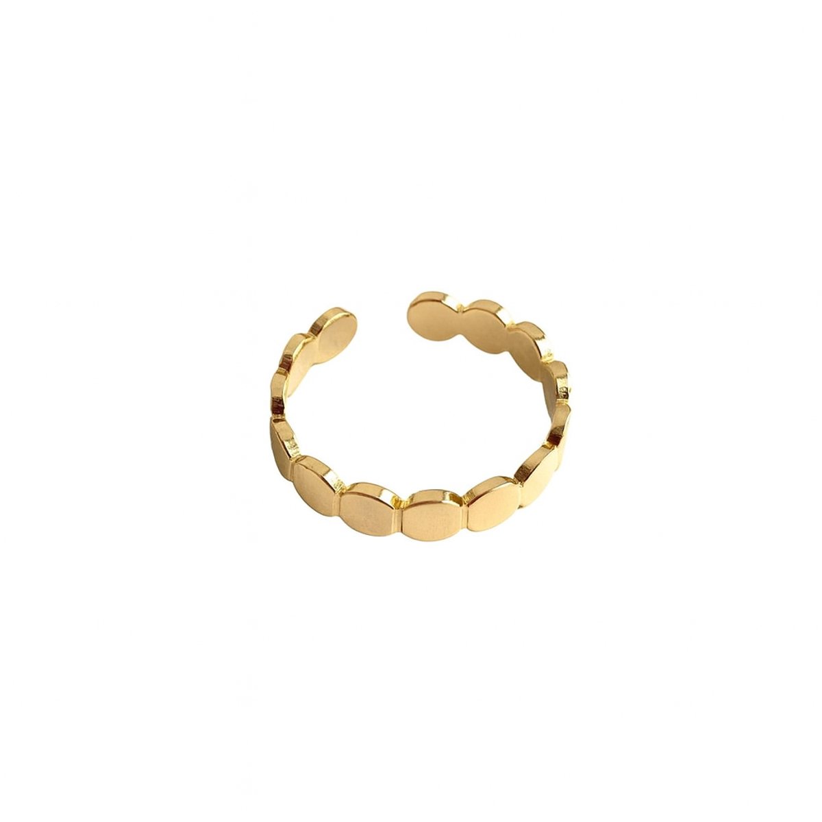 Jobo By Jet - Dames ring - Goudkleurig - Verstelbaar