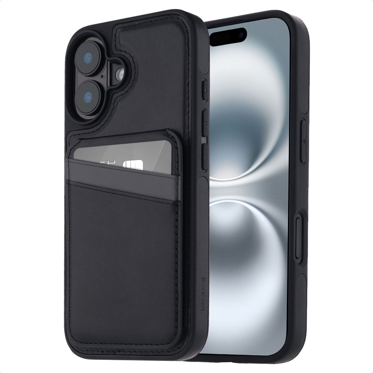 iMoshion Backcover met kaarthouder en stand voor iPhone 16