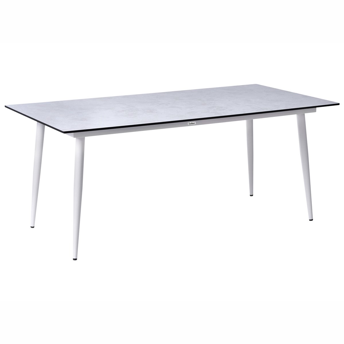 TOLENTINO - Tuintafel - Wit/Lichtgrijs - HPL/Aluminium