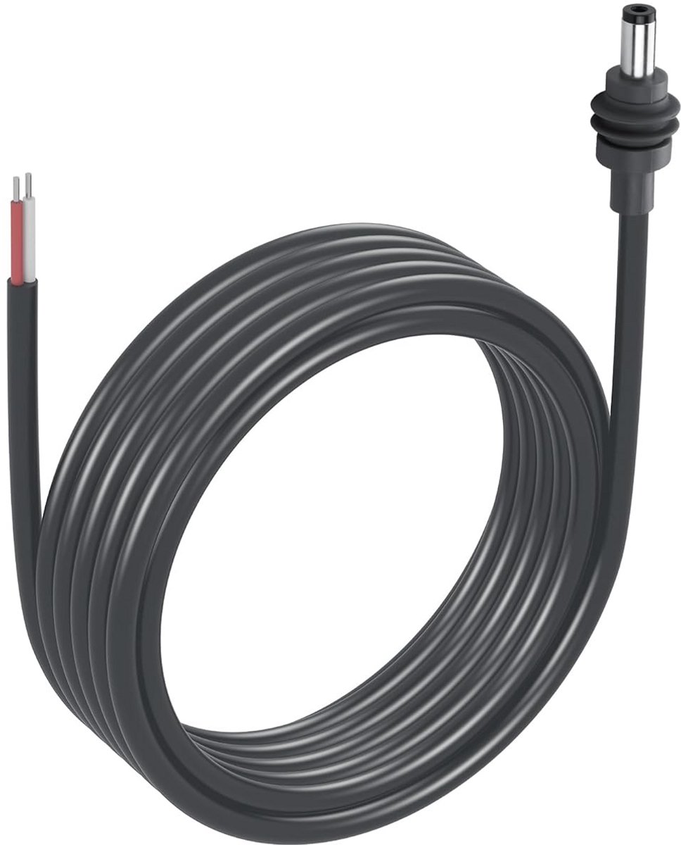 Starlink Mini Verlengpigtail Kabel DC5521 - Waterdichte 5 Meter Fass Jack Kabel
