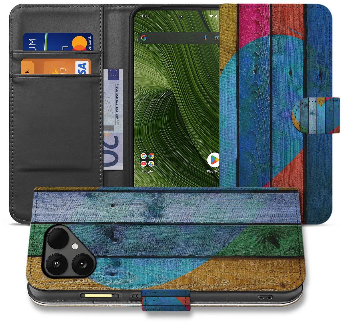 Wood Heart Fairphone 6 Bookcase