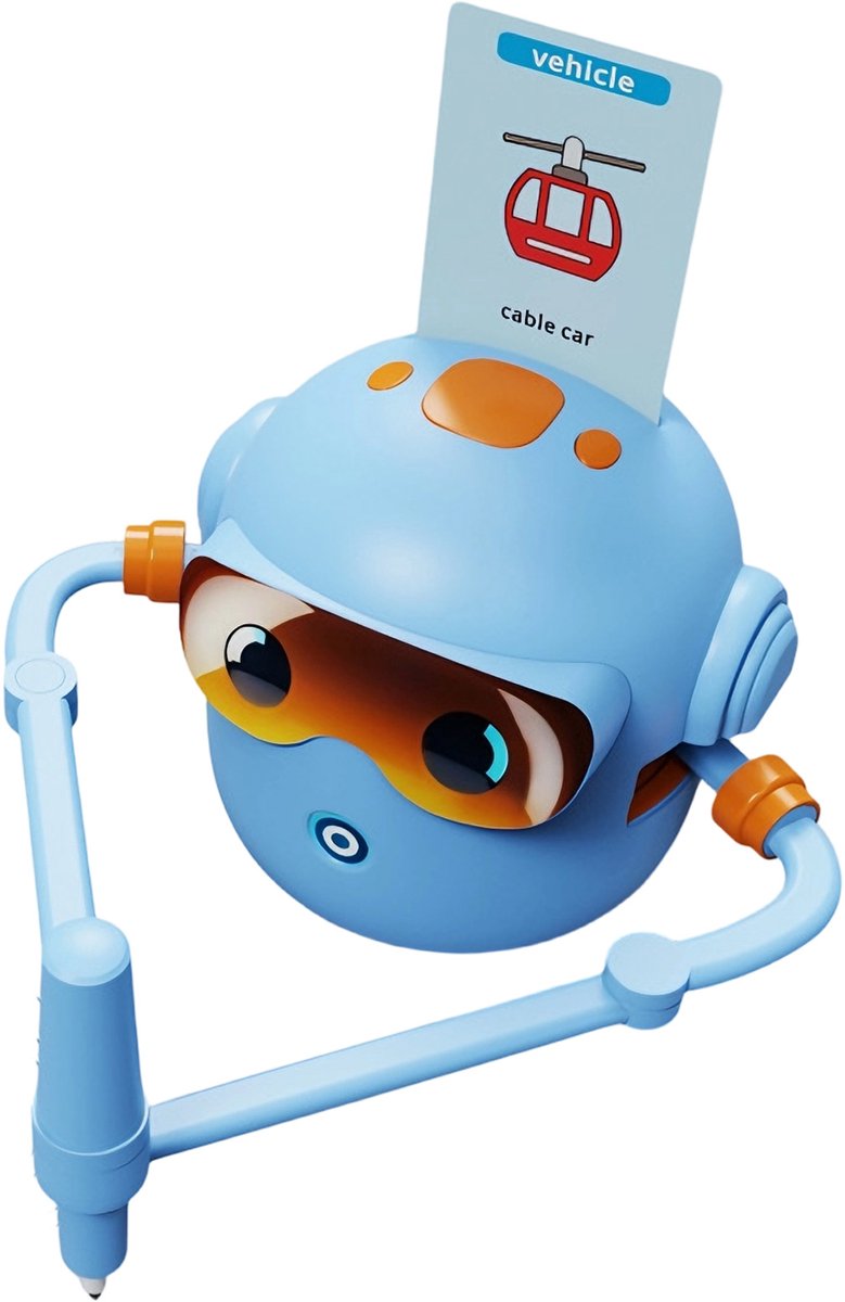 longziming -Tekenrobot voor Kinderen – Teken robot Blauw – met 100 Tekenkaarten en Stiften – Tekenen Kinderen – Robot Speelgoed – Verjaardag Cadeau – Tvoor Jongens en Meisjes