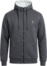 Hitman Vest Heren – Gevoerde Binnenzijde - Heren Vest met Rits – Trainingsvest Heren - Met Capuchon – Ruime Zakken - Charcoal – Maat L