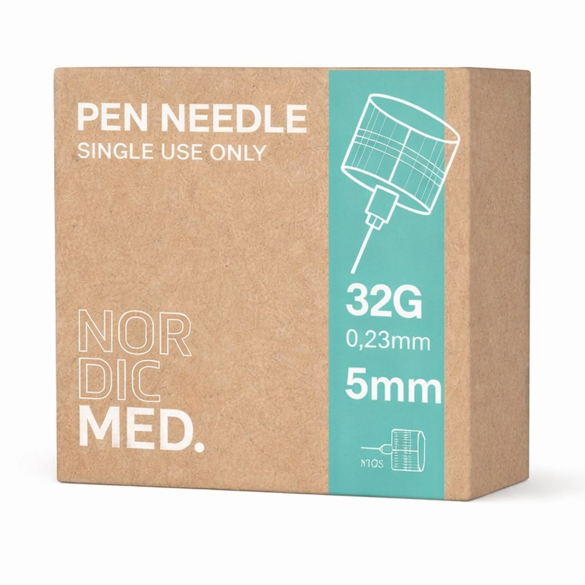 NordicMed Pennaald 32G x 5 mm – voor injectiepen, steriel & wegwerp