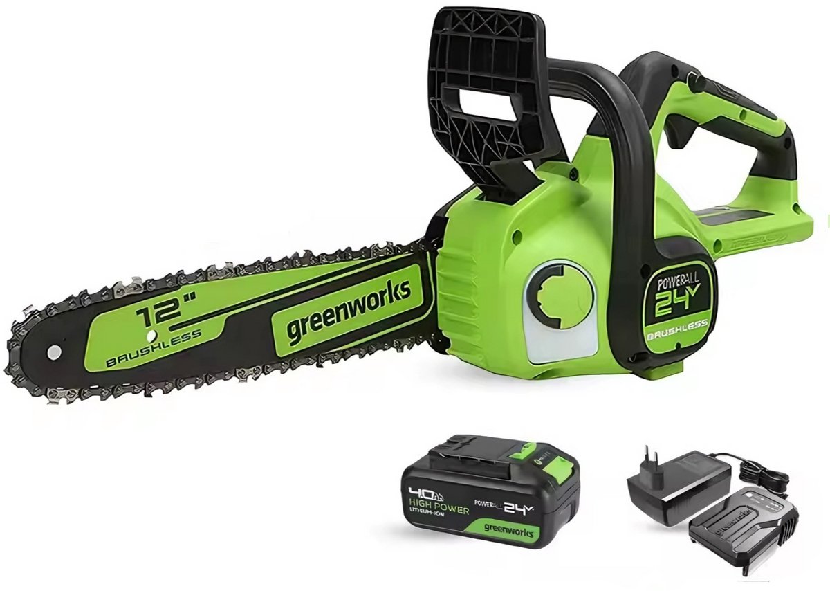 Greenworks Elektrische Kettingzaag - 12V - 12 Inch - Snoeizaag