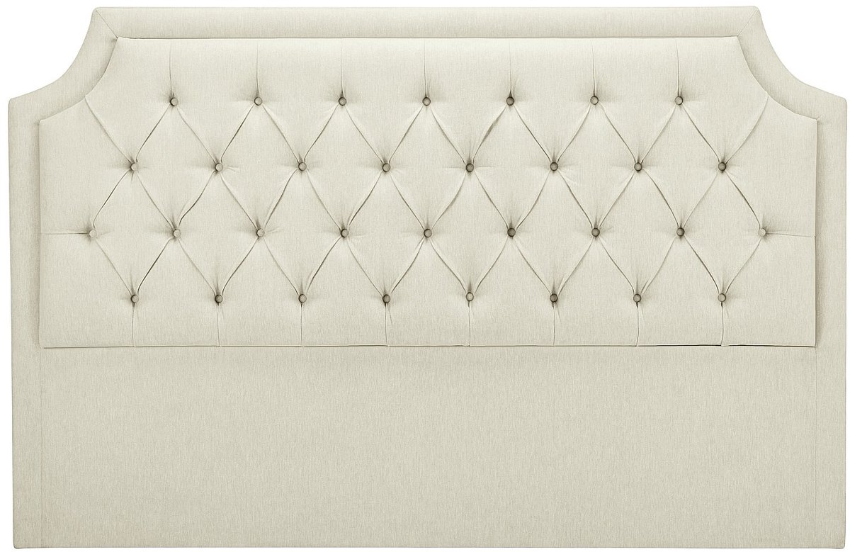 Vente-unique Hoofdbord met capitonnage 170 cm - Stof - Beige - JOHENE L 170 cm x H 110 cm x D 8 cm