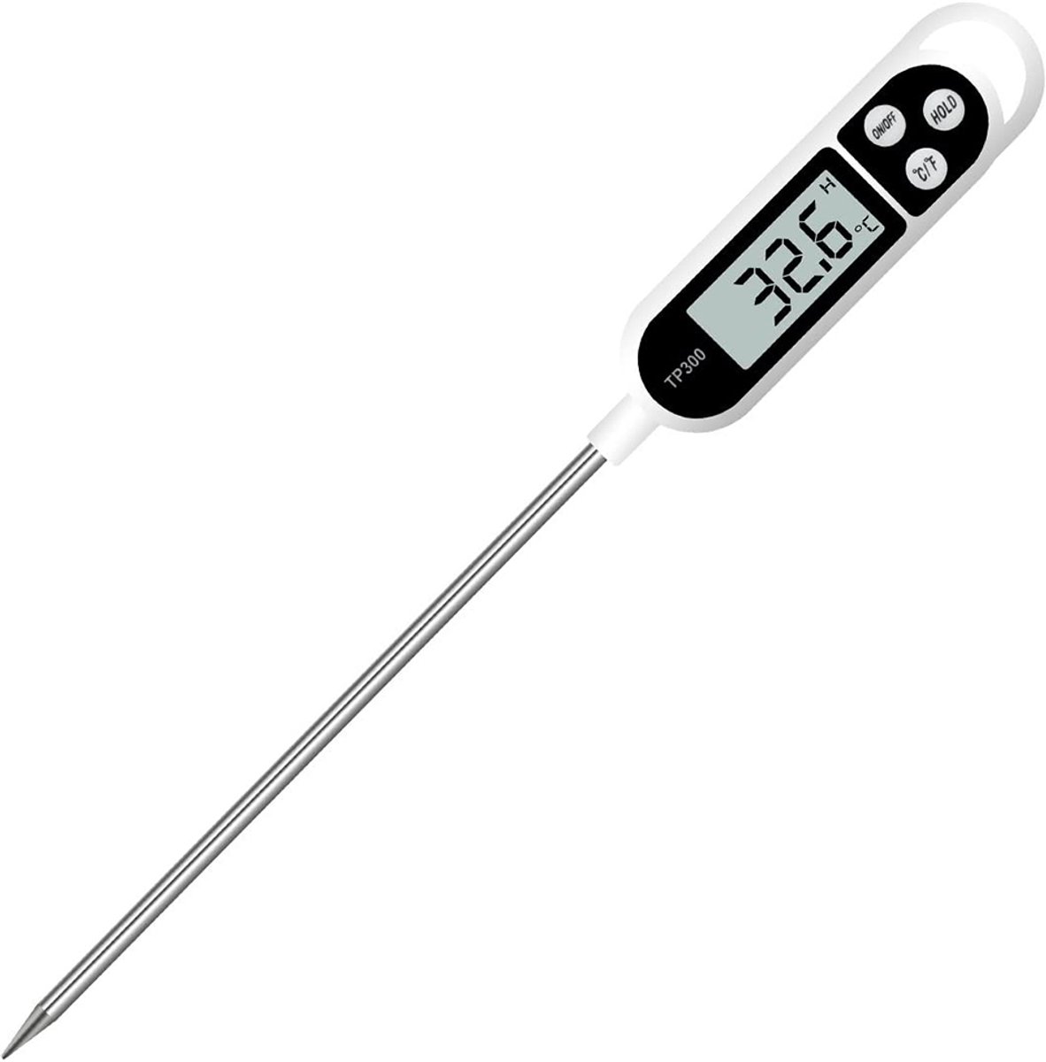 Digitale Kookthermometer – Lange Sonde, °C/°F, Voor Oven, BBQ & Grill (Corrosiebestendig)