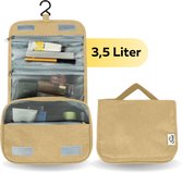 GOAT Outdoor Toilettas 3,5L - Met ophanghaak - Waterdicht - Ruim - Compact - Toilettas dames & heren - Unisex - Reis toilettas