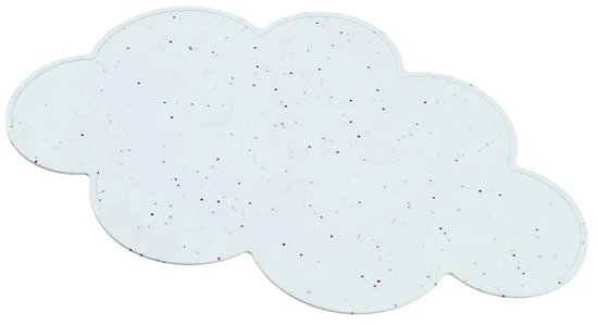 Done by Deer Silicone Placemat - Confetti - Blue van Done by Deer — afbeelding 2