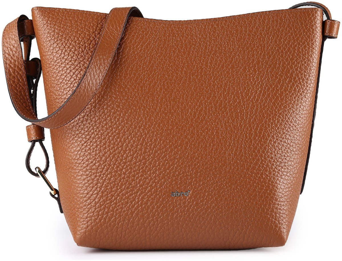 abro Leren schoudertas Leather Tekla Tote Bag Cosmo Caramel / Cognac bruine
